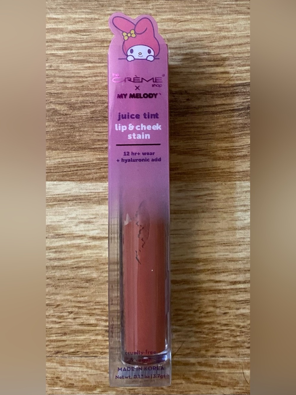The Crème x My Melody Juice Tint Lip & Cheek Stain - Brown Pink New